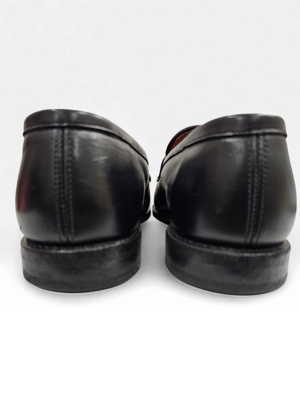 Allen Edmonds Black Leather Penny Loafers - Picture 7 of 10